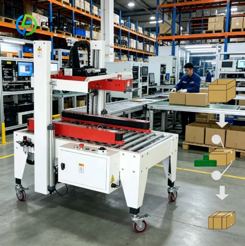 

Automatic Carton Sealing Machine Reliable Packaging Equipment for Warehouse and Factory Production