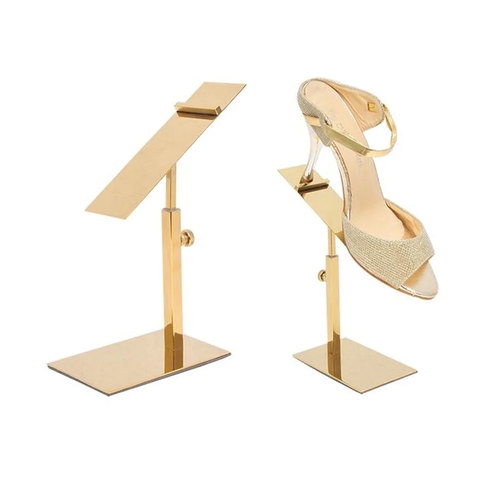 New Men/women's Shoes Display Stand Rack High Quality Stainess Steel Shoe Holder Shelf Adjustable Metal Shoes Display Rack