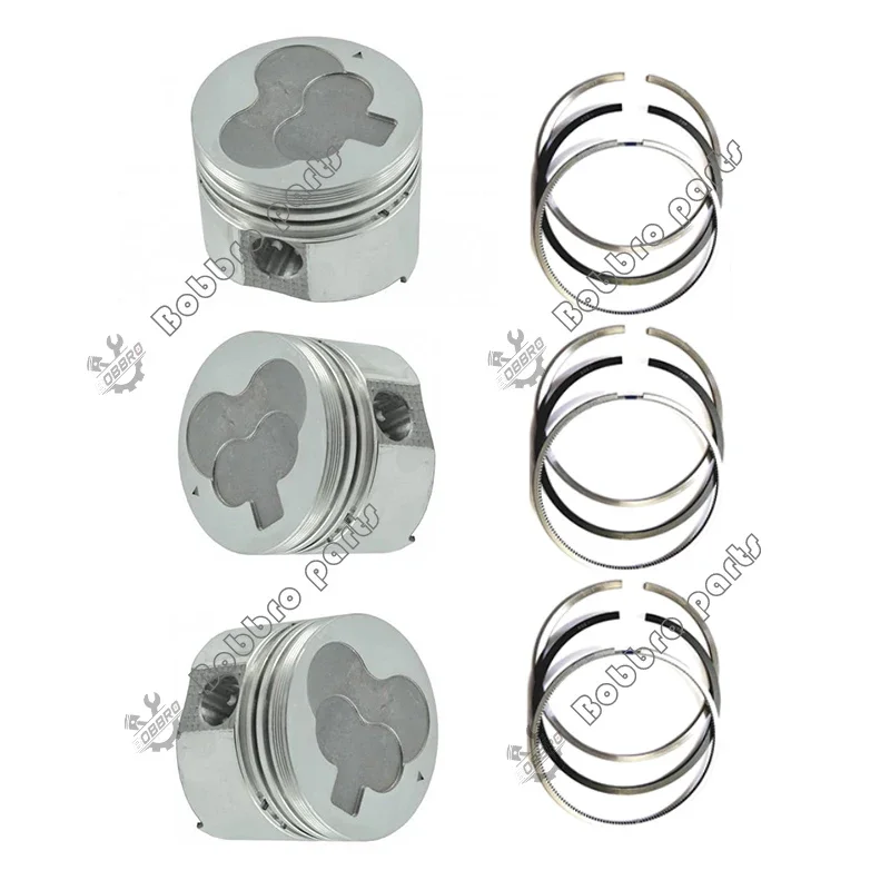 L3E L3E-W461ML L3E-61SDH L3E-61TG Piston 30L17-10010 30L17-10013 With Ring Set For Mitsubishi Engine Fit Volvo Excavator EC15 XR