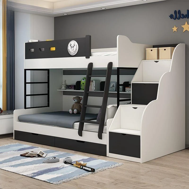 Household upper and lower beds Mother and child folding beds Steel frame Upper and lower bunk