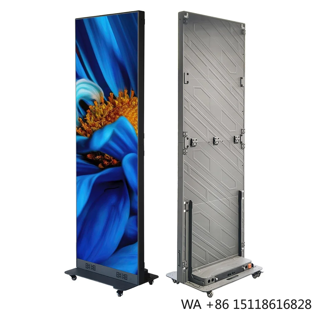 Ultra Slim Poster LED Screen P2.5 Freestanding Digital Signage Display for Shopping Mall and Retail Store Advertising