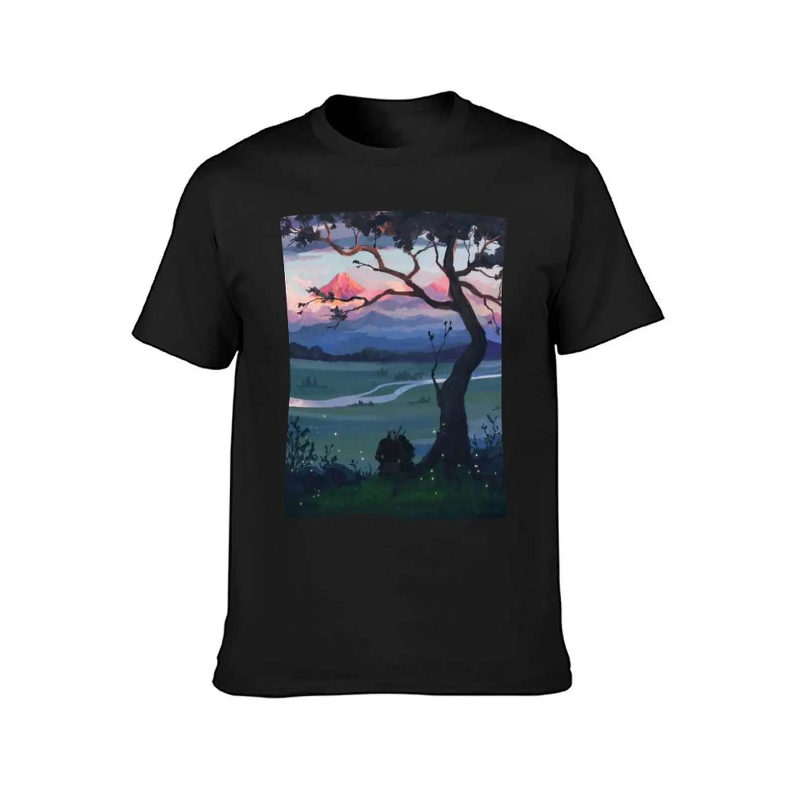 the tree when we sat once T-Shirt heavyweights kawaii clothes t shirt for men