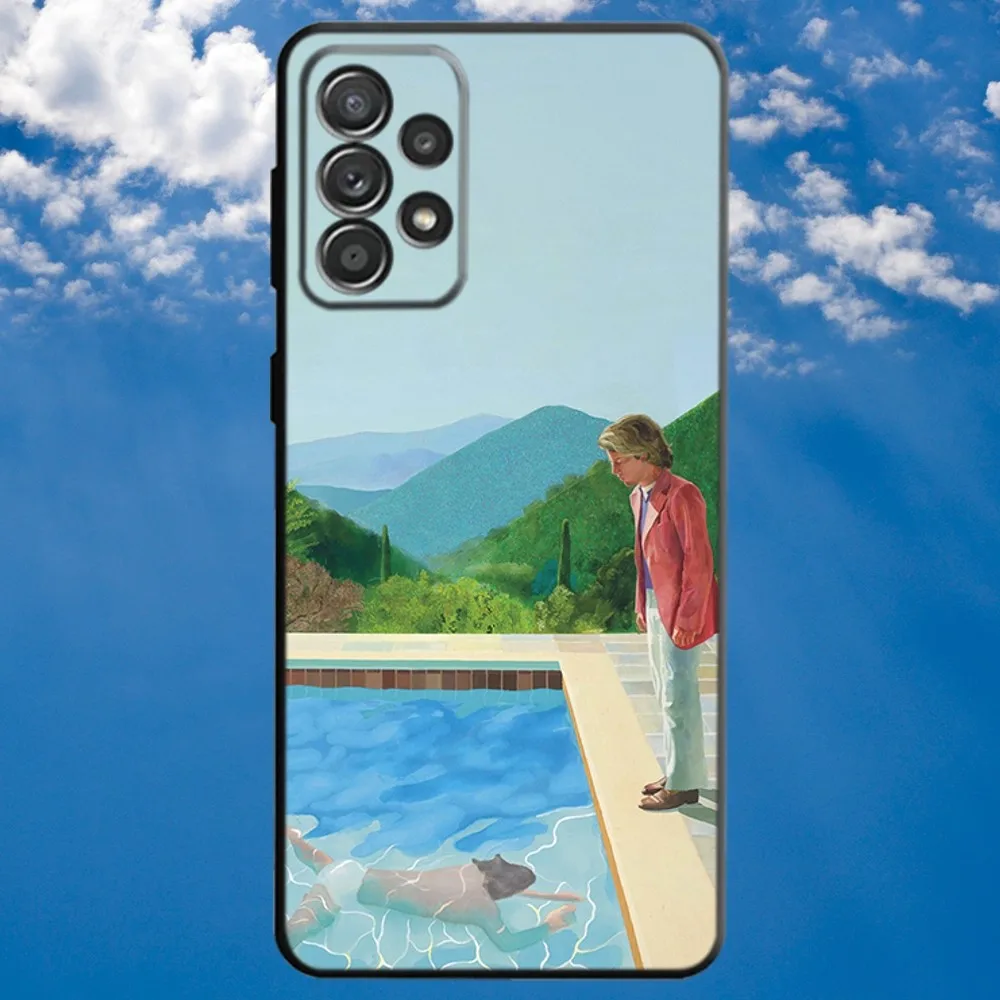 David Hockney Painting Art Phone Case For Samsung S21,S22 Ultra,S20,S30 plus,S22 plus,S23,S30 ultra 5G Soft Black Cover