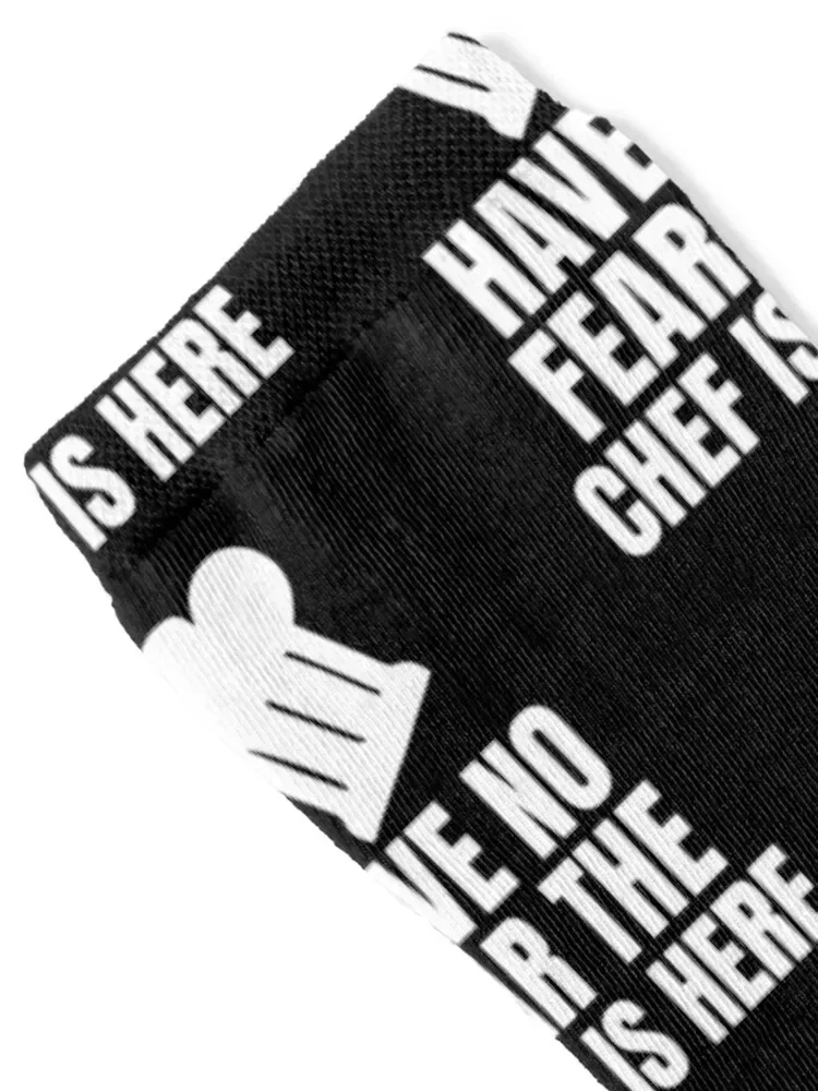 Have No Fear The Chef Is Here - Funny Chef Socks christmas gift winter thermal Socks Girl Men's