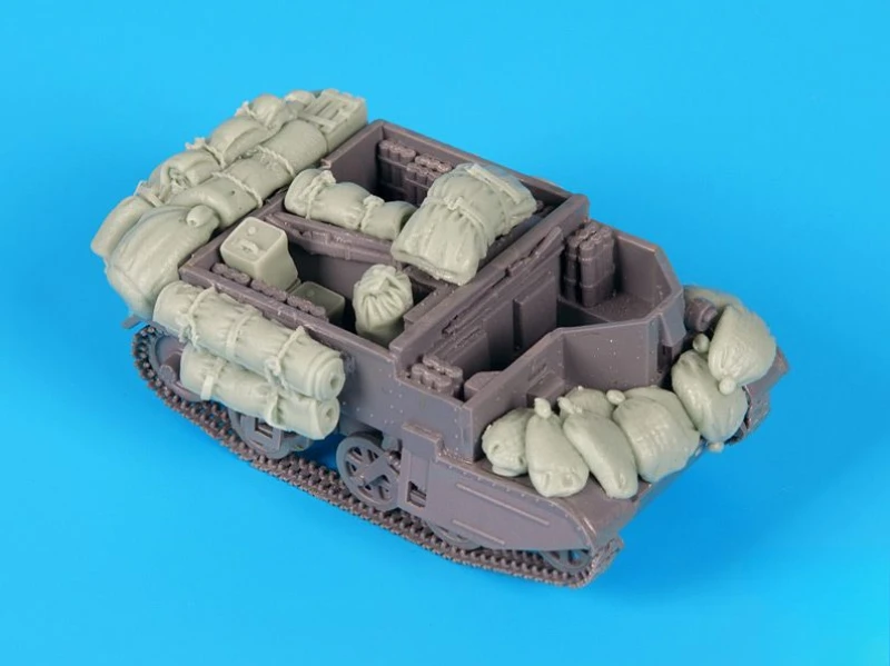 1/72 Scale Die-Cast Resin Model Assembled Kit Bren Carrier Accessories Set (No Tank) Unassembled and Unpainted