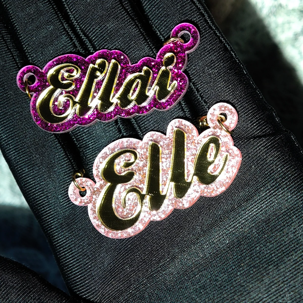 Collier acrylique personnalisé avec nom personnalisé, collier neutre, cadeau d'anniversaire, collier de personnage de dessin animé, boîte cadeau gratuite