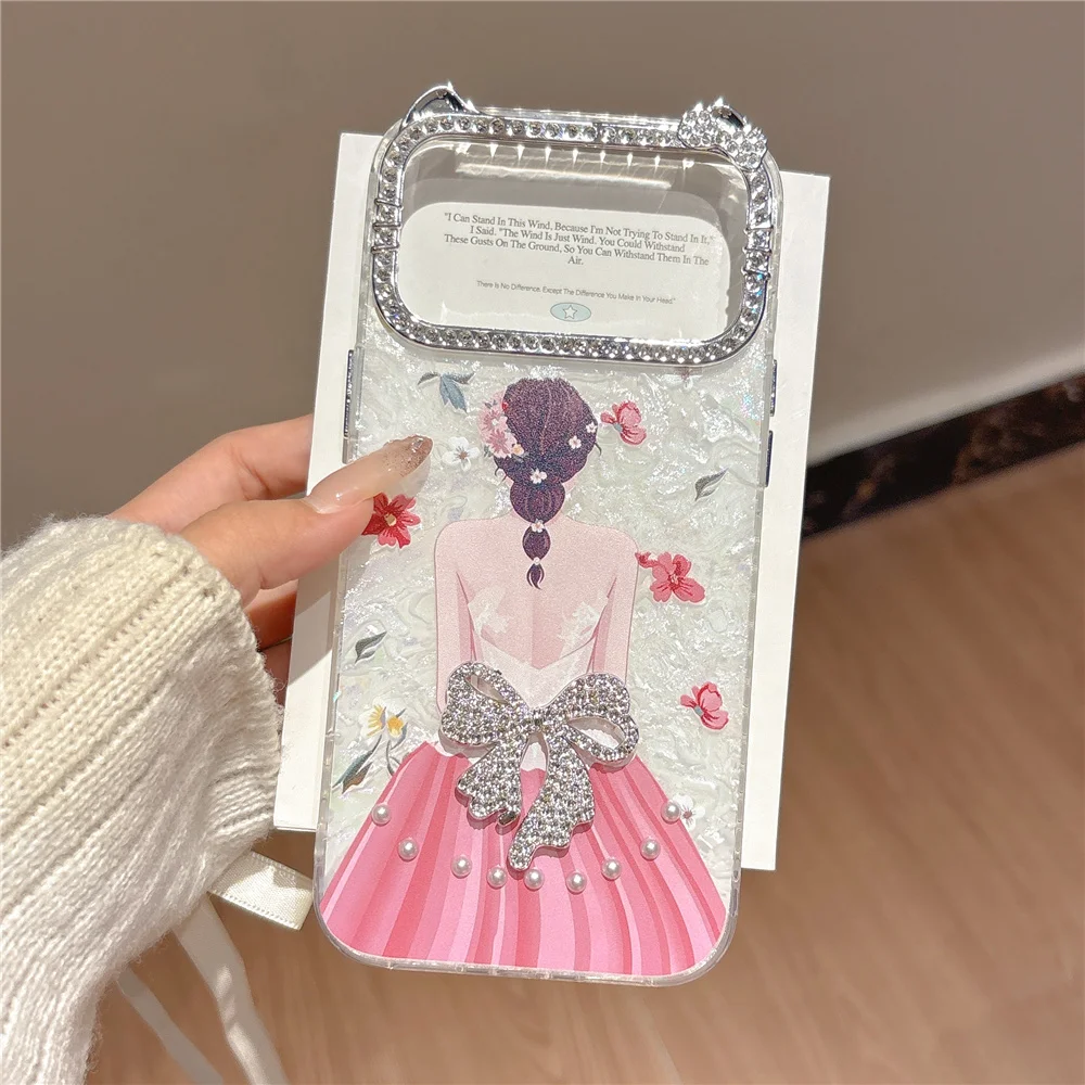 Personalized Girl Pattern 3D Cat Ear design Case Phone Case For iPhone 17 16 15 14 13 12 11 17 Pro Max 7 8 Plus Silicone Cover