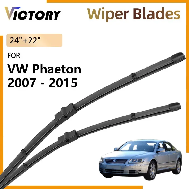 2X For Volkswagen VW Phaeton 2007 - 2015 2013 2012 2008 Car Accessories Front Wiper Blades Windshield Windscreen Brushes 24