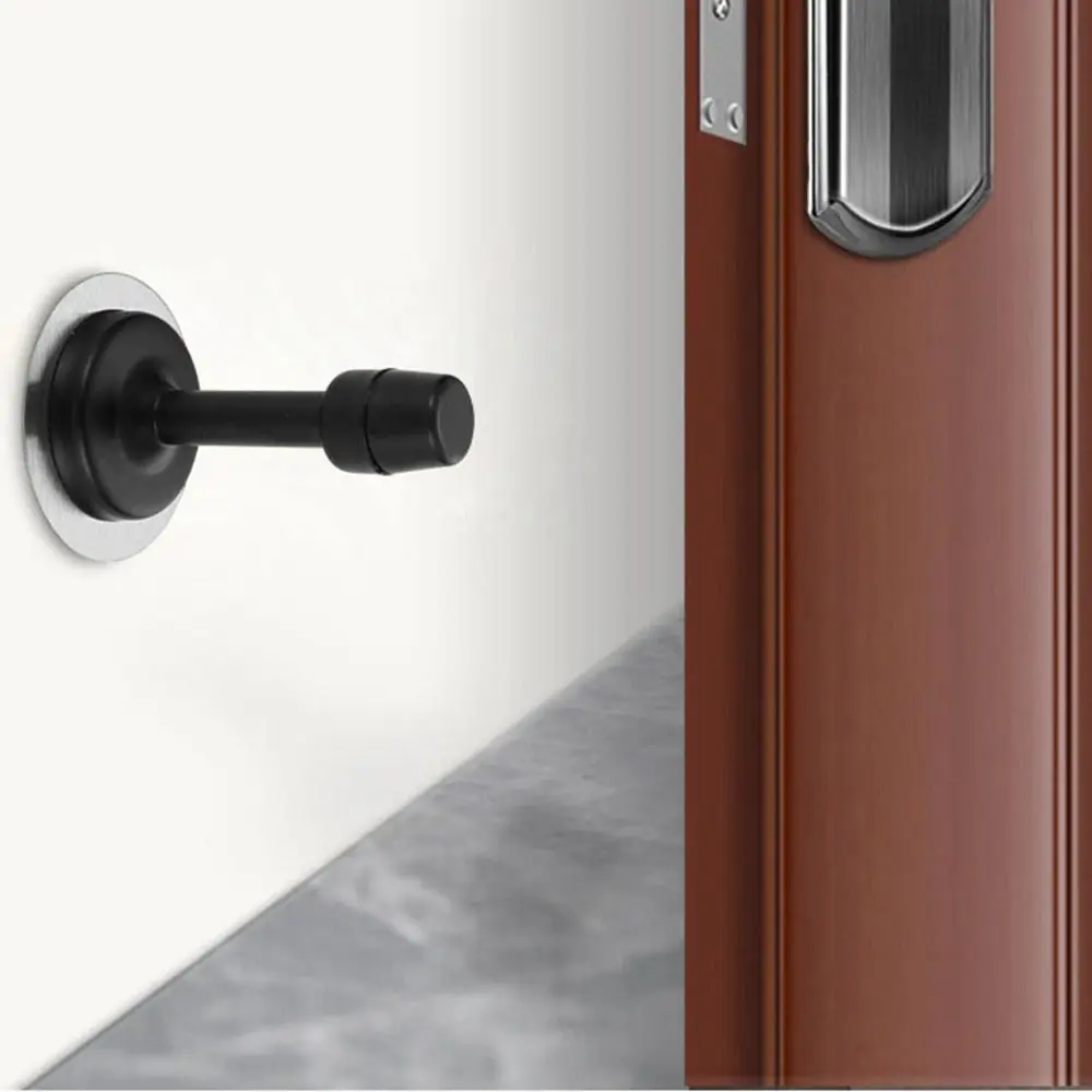 Anti-Collision Door Stopper Noise Canceling Door Crash Pad Stainless Steel Door Holder Wall Protector Home Door Hardware