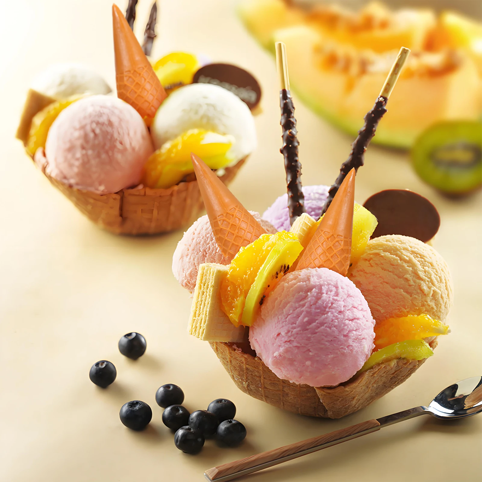 

15pcs Mini Cream Cone Diy Charms For Hair Clip Phone Case Decor Cute Phone Case Decor Craft Supplies Artificial Food