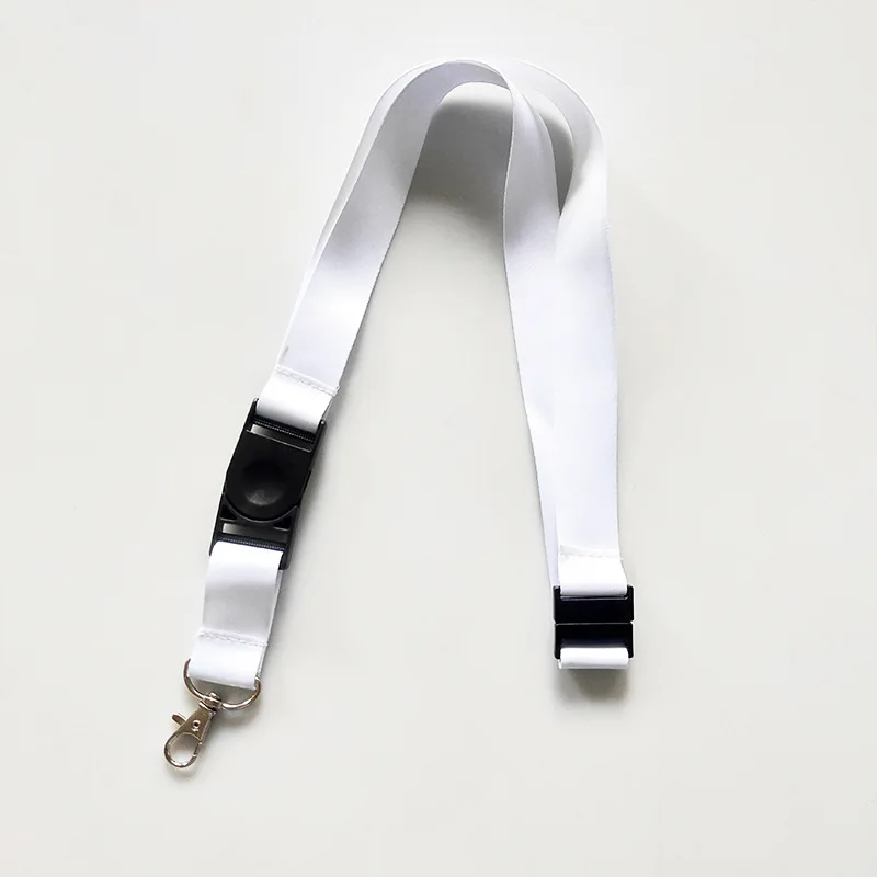 

Free Shipping 30pcs/Lot Sublimation Blank Polyester Name Tag Lanyard Safety Buckle ​​​Gifts Heat Transfer Printing DIY Gif