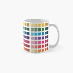 Shades Of Pantone Colors Classic  Mug Picture Design Simple Cup Tea Photo Gifts Handle Round Image Printed Drinkware Coffee