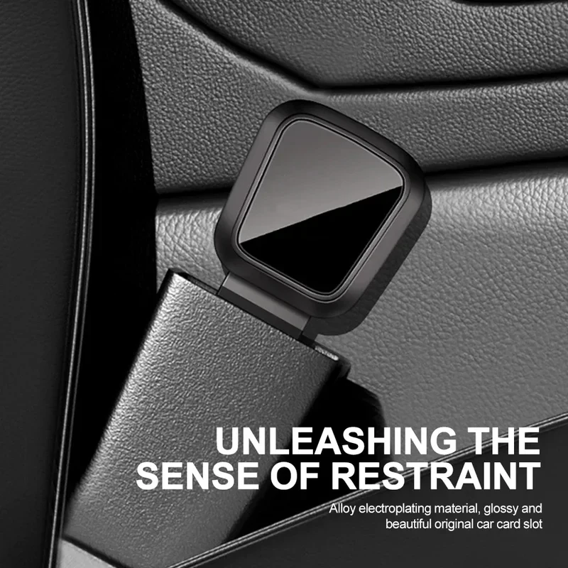 2Pcs Seat Belt Extender Buckle Plug Zinc Alloy Safety Belt Converter Clip Fit Porsche BMW Audi Vehicle Interior Accessories view 3