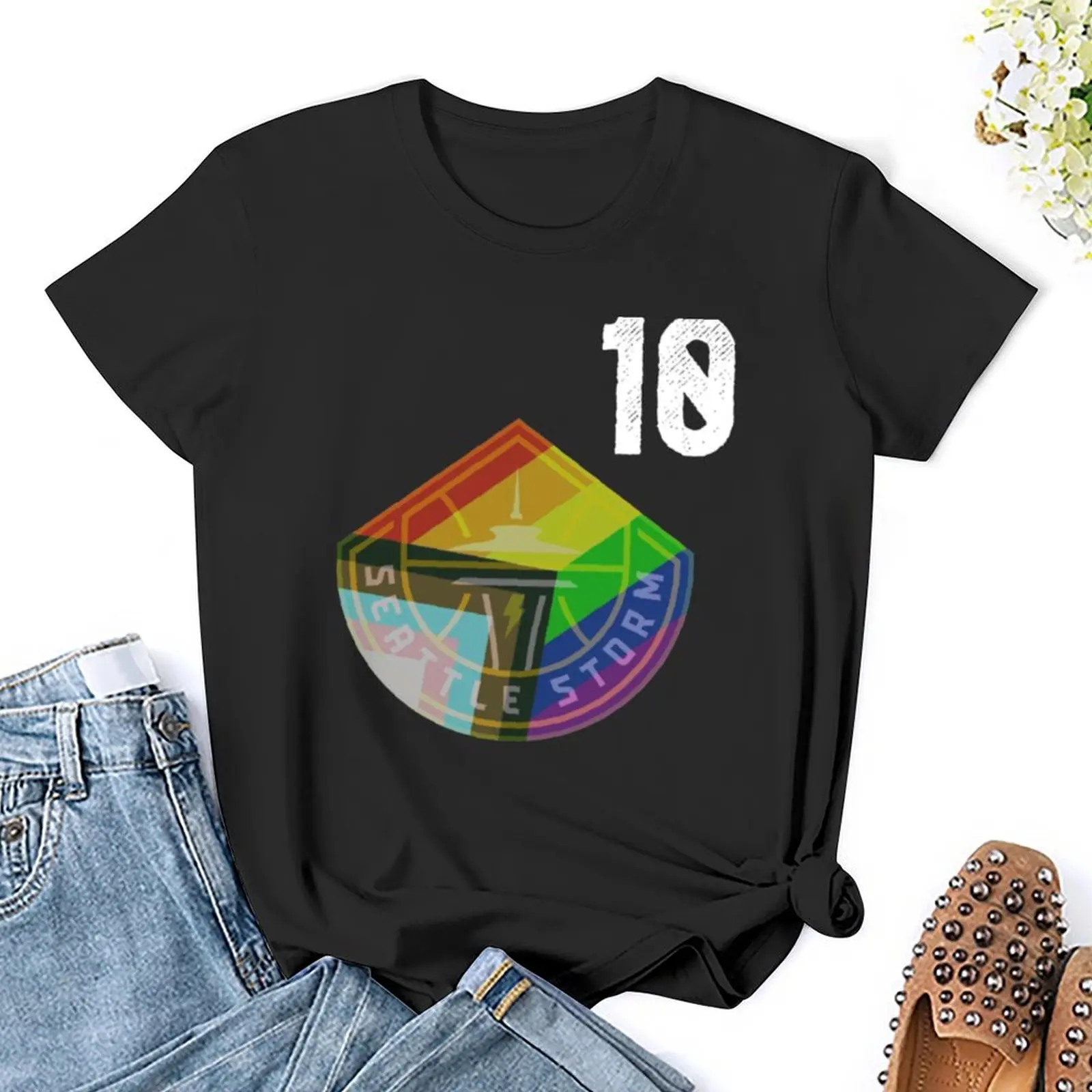 Sue Bird - Pride T-Shirt vintage clothes kawaii clothes white t shirts for Women