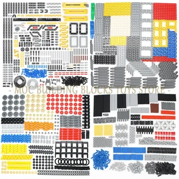 High-tech building blocks bricks technical parts pin beam liftarm axle connector panel gear car motorcycle technology set toys
