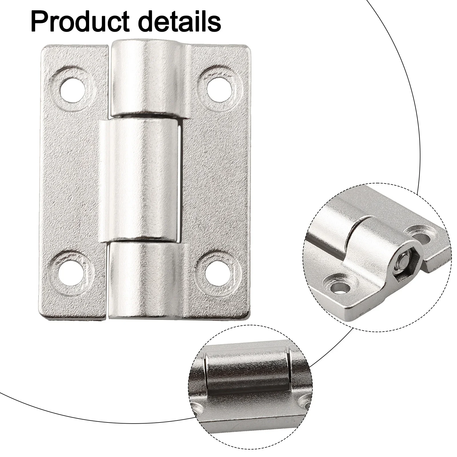 2PCS Free Stop Positioning Stop Flat Hinge Adjustable Torque Damping Hinge Shaft Bisagras Plegables Dobradicas Para Moveis Hinge