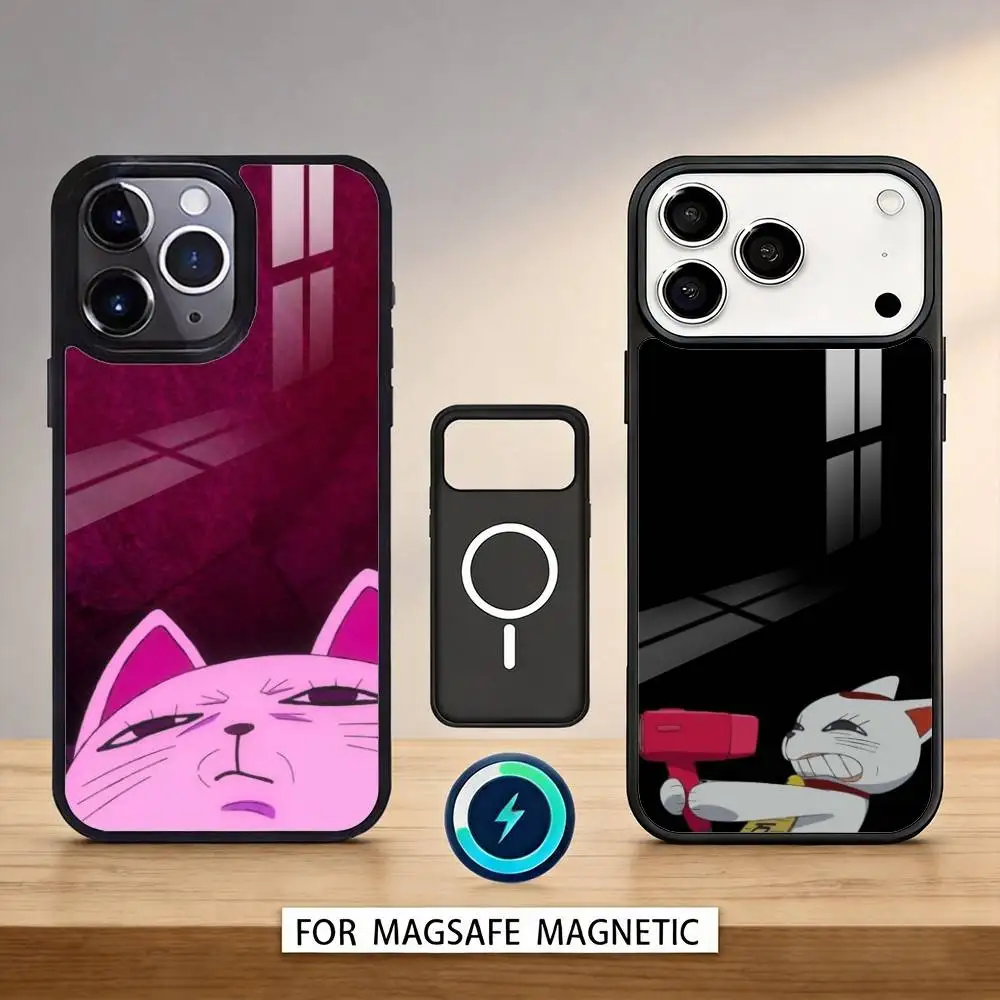 

Funny T-Turbo Cat G-Granny Phone Case For iPhone17,16,15,14,13,12,Pro,Max,Magnetic For Magsafe Wireless Charging
