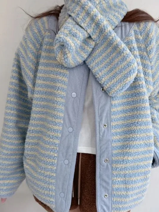 

Outerwear WinterMatchingKorean Loose Versatile Double-Sided Wear Cotton Women's