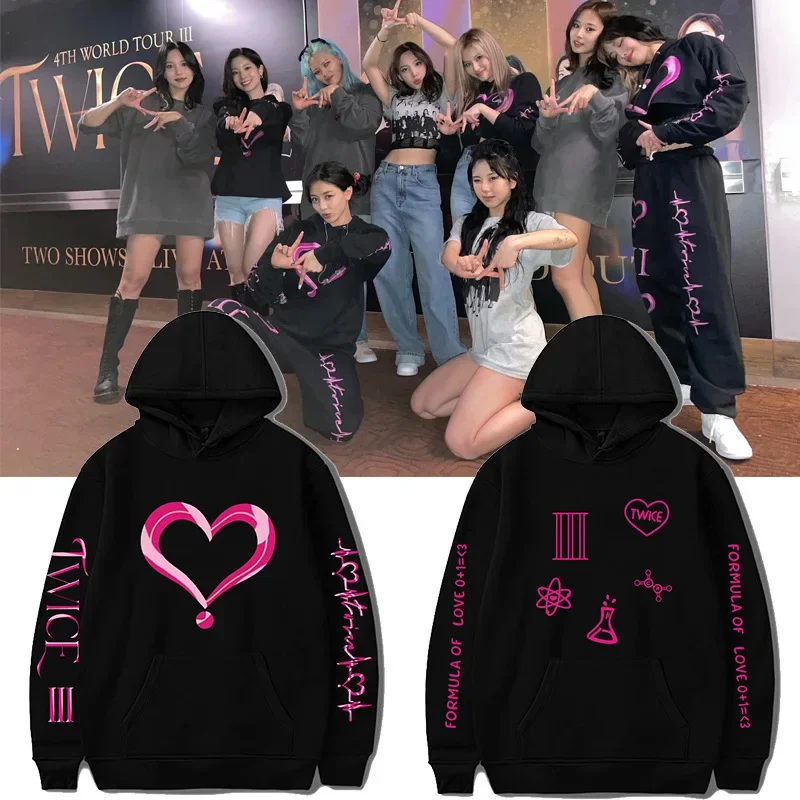 K POP KPOP TWICE Oversized Women/Men Hoodie Sweatshirt MOMO TZUYU NAYEON DAHYUN JUNGYEON SANA MINA CHAEYOUNG K-POP Clothes