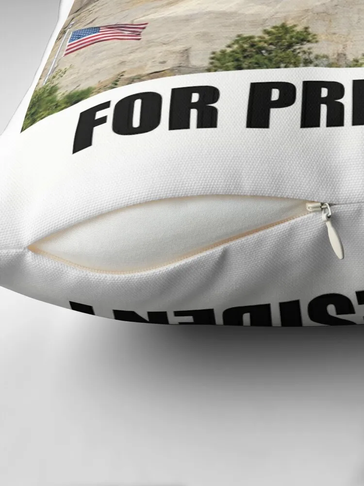 F1 Driver Logan Sargeant for President - On Mount Rushmore Throw Pillow Decorative pillowcase Bed pillowcases pillow