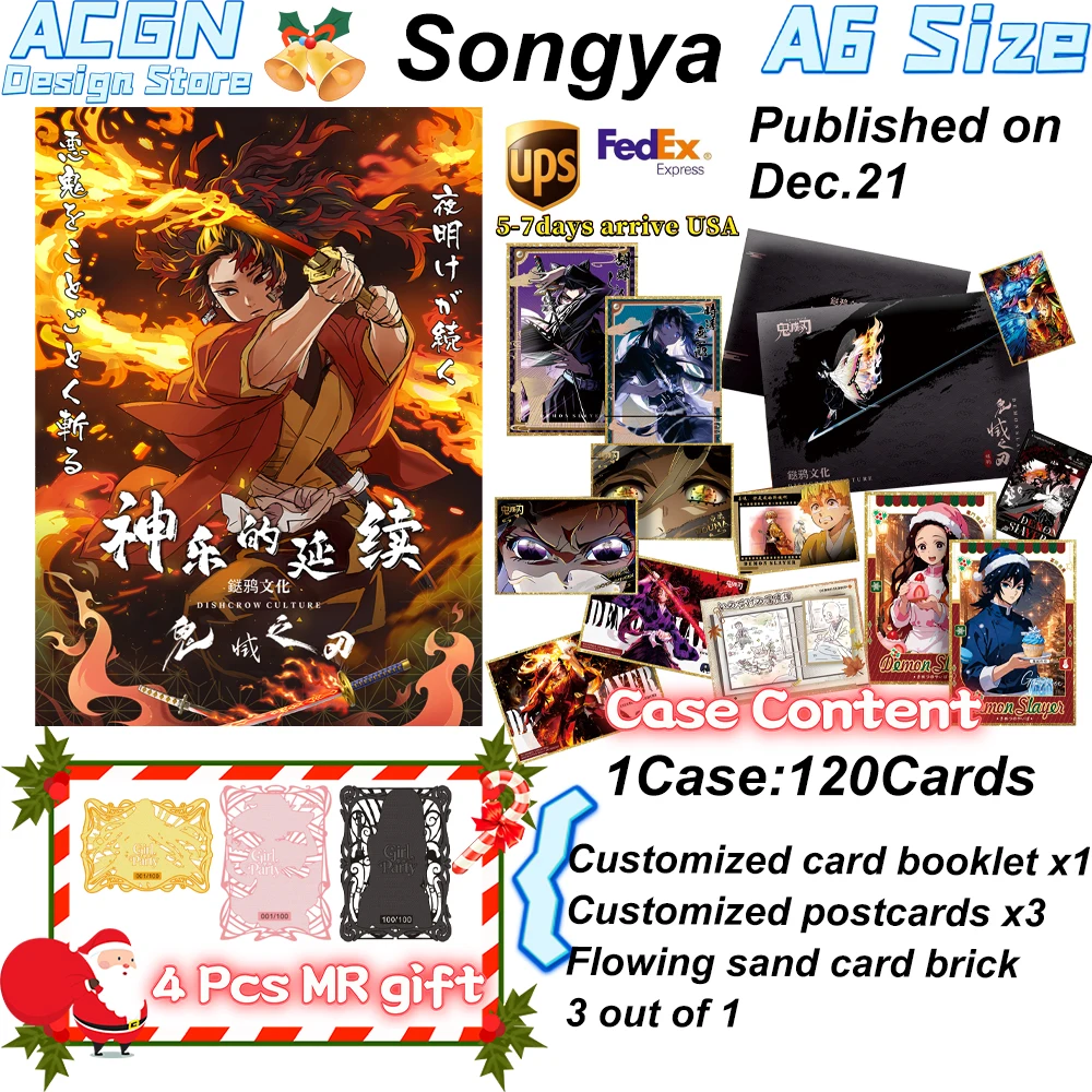 

Wholesale 2025 Crow Culture Demon Slayer Continuation Of Divine Music A6 All Acrylic Colored Paper ACG CCG TCG Hobbies Gifts