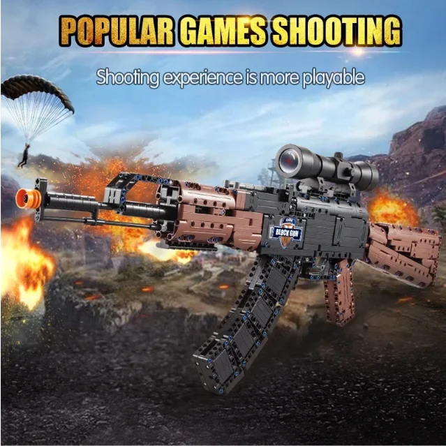 Hoogwaardige lens Cada City Police Militaire AWM Sniper Rifle serie Bouwstenen WO2 Voor Aanvalsgeweer Steentjes Speelgoed Kindercadeau