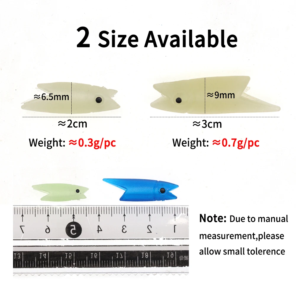 Elllv Cabezas de Pez Luminosas – Señuelo Sabiki para Pesca - imagen 3