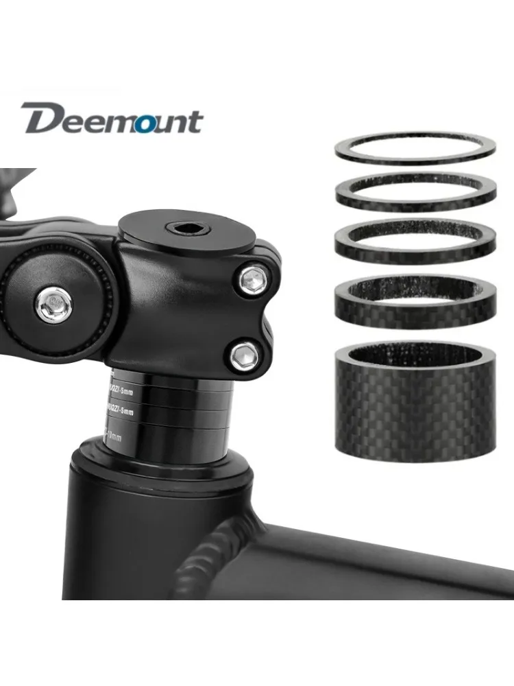 AliExpress NONE Bicycle Carbon Fiber Spacers for 1-1/8" 28.6mm Fork Headset Handlebar Stem Rise up Height Adjust Washers 3K Matte Rings