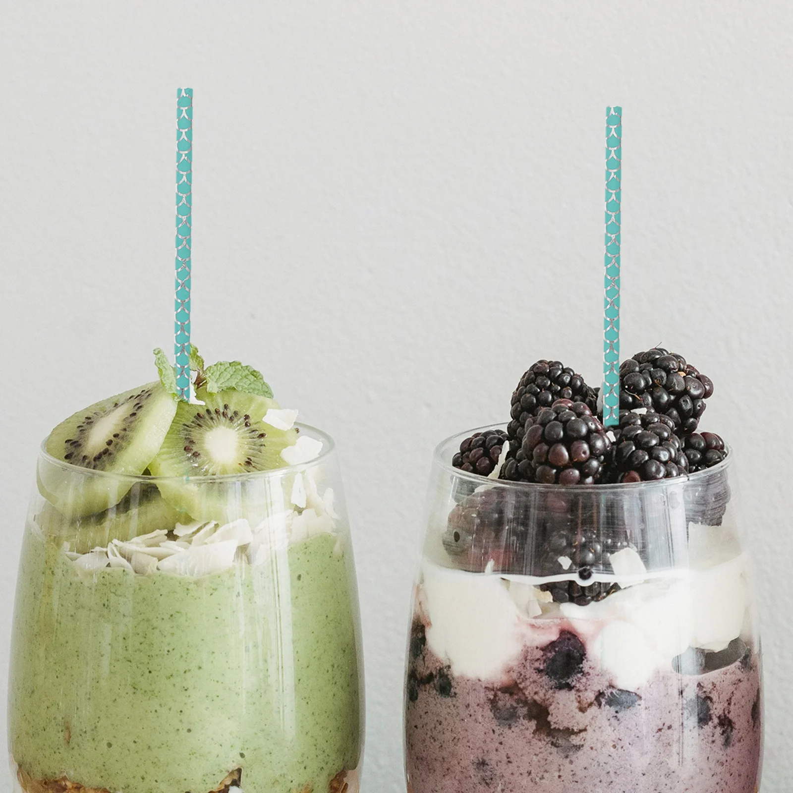 

100Pcs Convenient Paper Straws Decorative Drinking Straws for Coffee Tea Party Decoration Birthday Party Straw