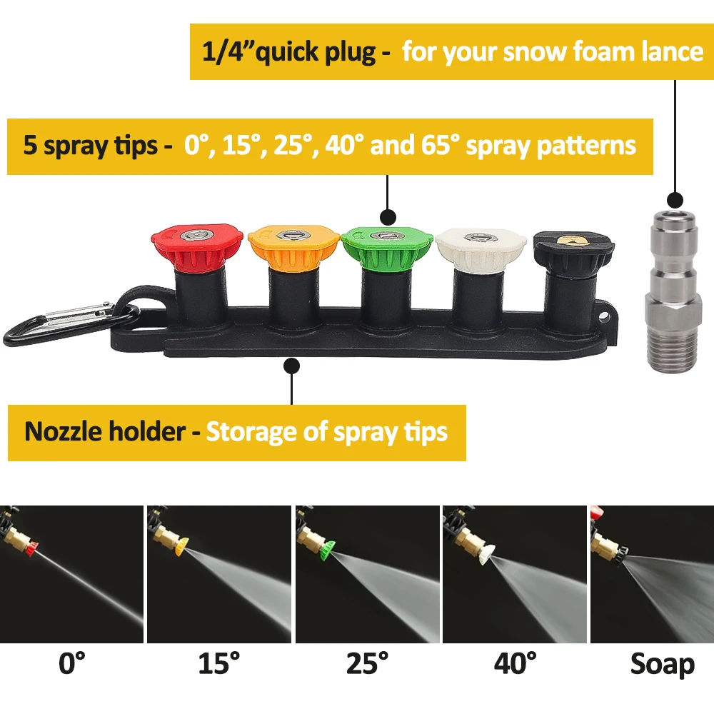 Pressure Washer Water Gun for Car Cleaning Hose Connector For Karcher Nilfisk Parkside Bosch Quick Connector