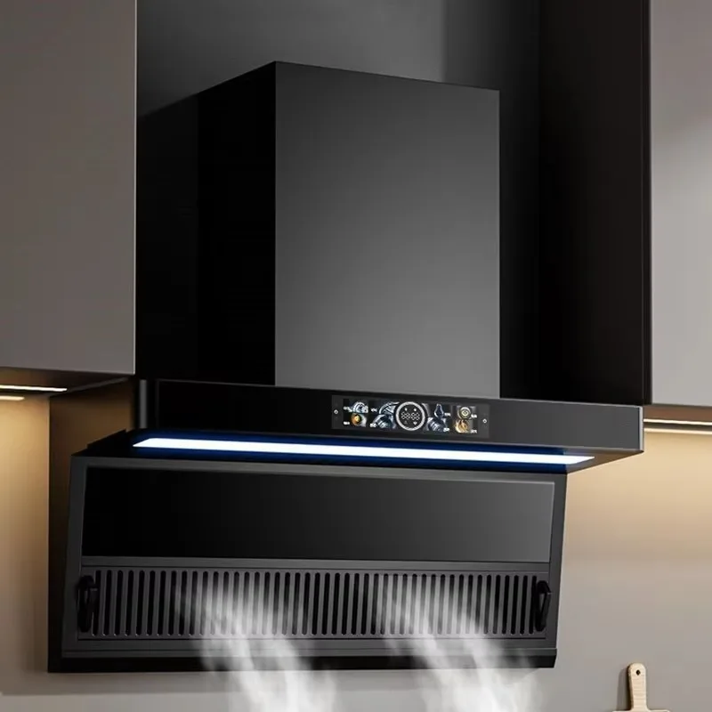 Electric Household Range Hood with Large Suction Kitchen Vent for Hotels