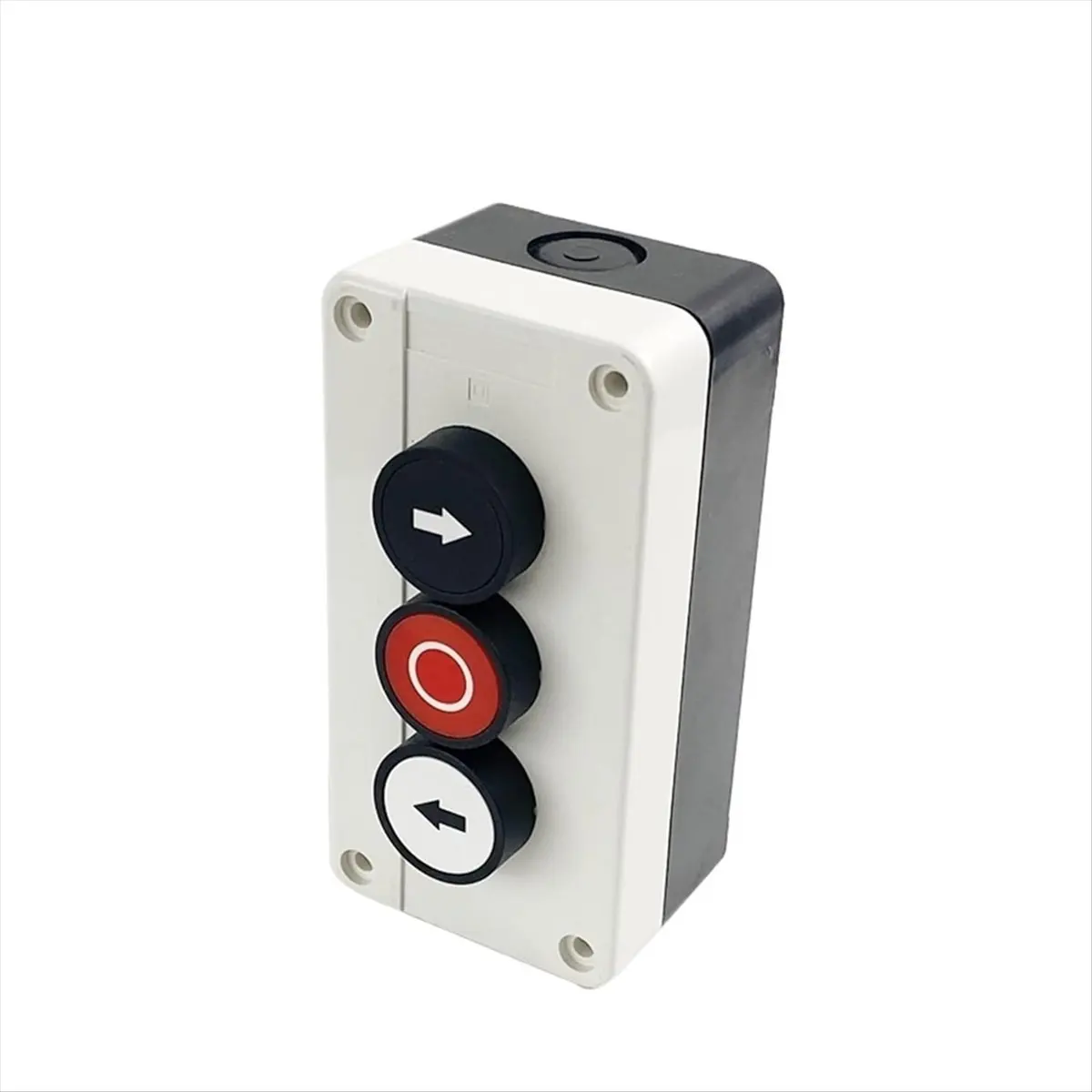 A64I Waterproof Three Hole Push Button Switch Box 2NO 1NC, Left-Right Stop Electrical Control Station