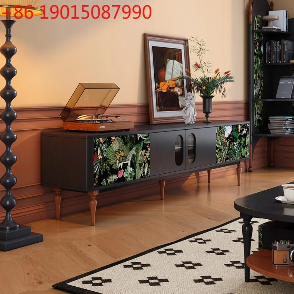 

Bogao Yimu Solid Wood TV Cabinet French Retro Living Room Small
