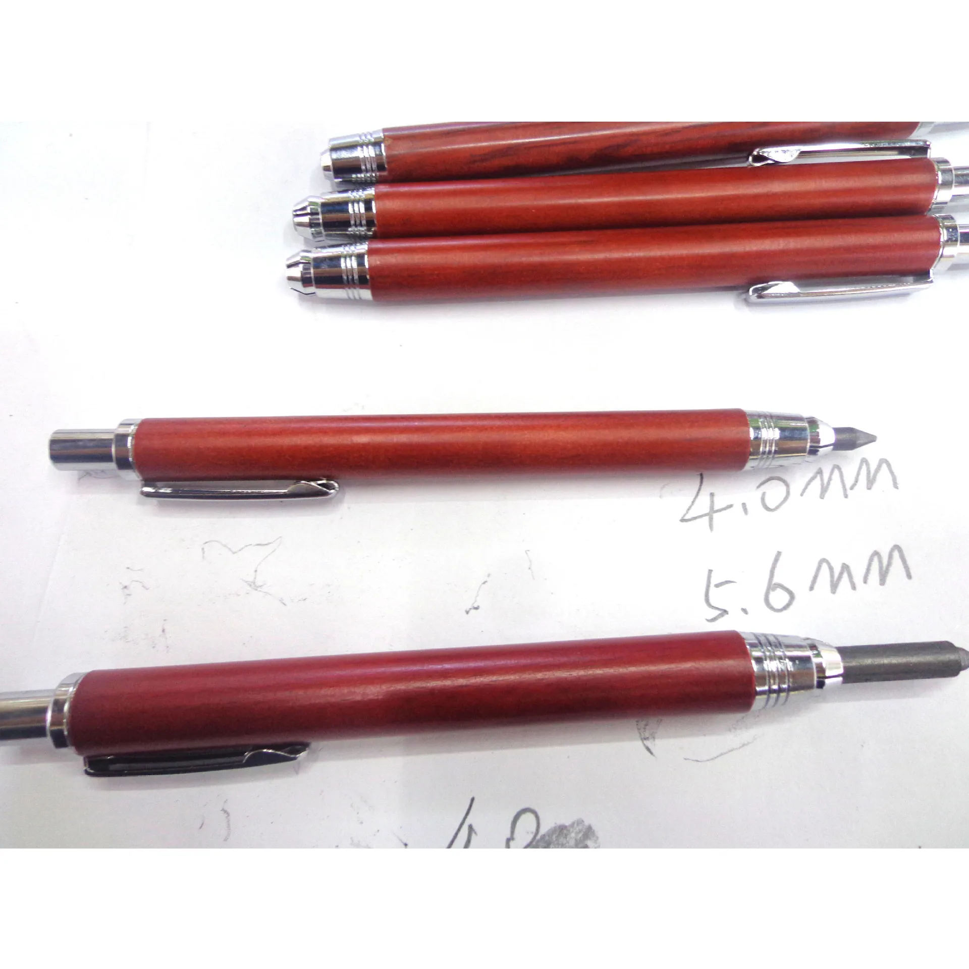 Wooden Pole Metal 4.0mm Pencil Lead Holder Sketch Design Mechanical Pencil Mm 5.6