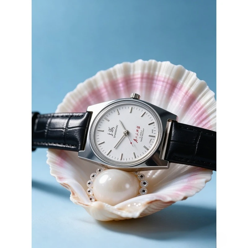 Old Watch Serves The People Manual Winding 7120 Pure Mechanical Watch 19 Drill Movement Shanghai Production