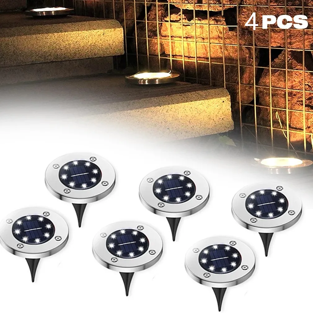 

8LED Solar Light Outdoor Solar Ground Lights, Waterproof Garden, Landscape Lights for Pathway, Yard, Lawn, Pool, Step, Walkway