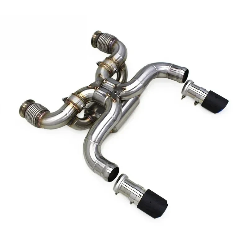 

OEM Stainless Steel Valve Catback Exhaust System For 720S 4.0 2017-2019 Exhaust Pipe Muffler With Carbon Fiber Tips