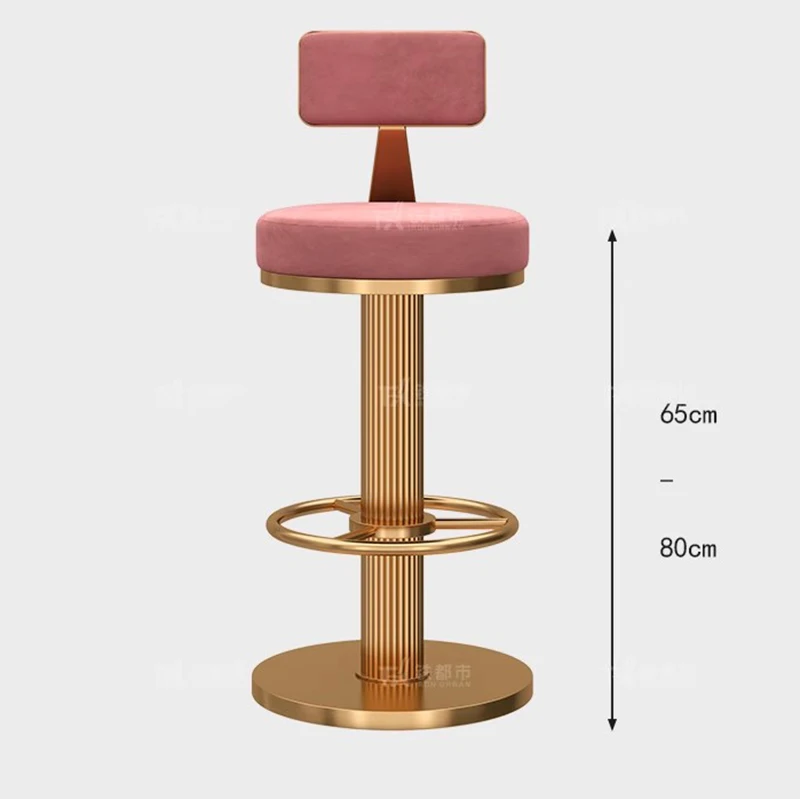 High Chair Bar Stools For Kitchen Nordic Chairs Comfortable Home Luxury Iron Cafe Antique Furniture Lightweight Garden Modern