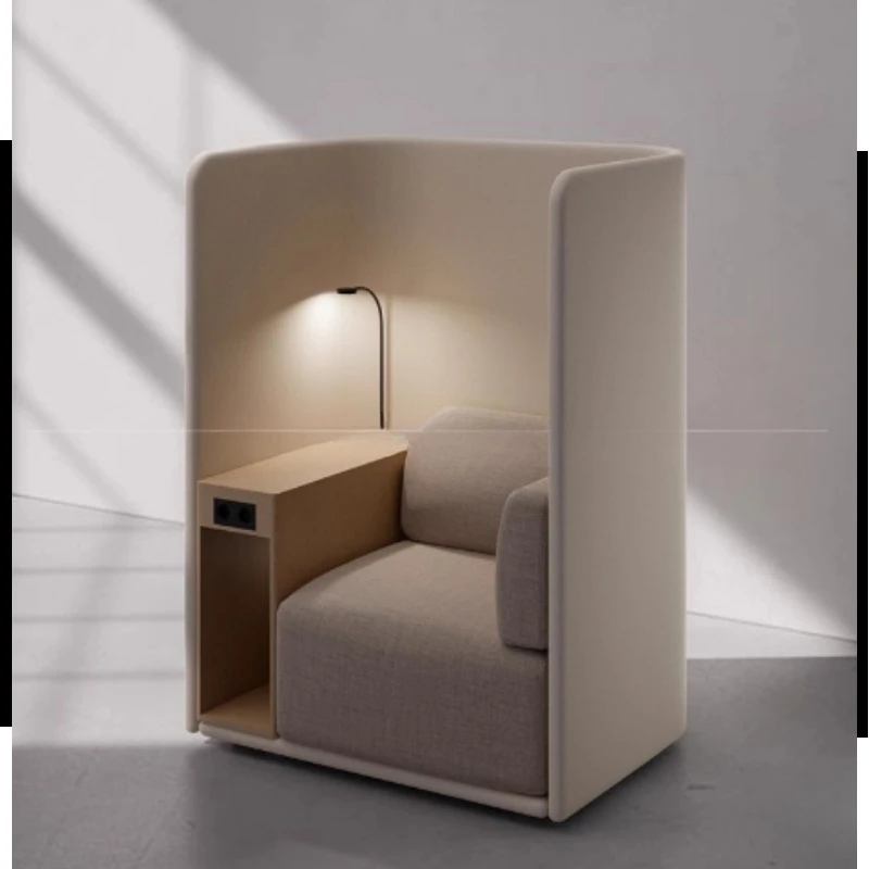 

Независимое пространство с настольной доской Библиотека Салон красоты Окрученный диван Диван-кресло с высокой спинкой