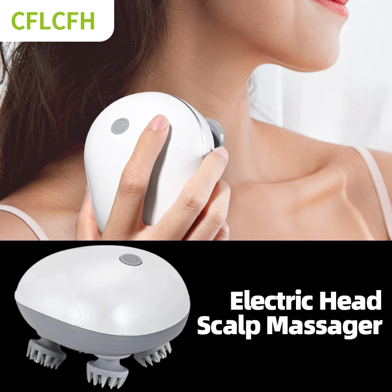 

Electric Head Scalp Massager Body Massage Device Multi Claw Heads Neck Shoulder Arm Leg Deep Tissue Relax Kneading Vibrator