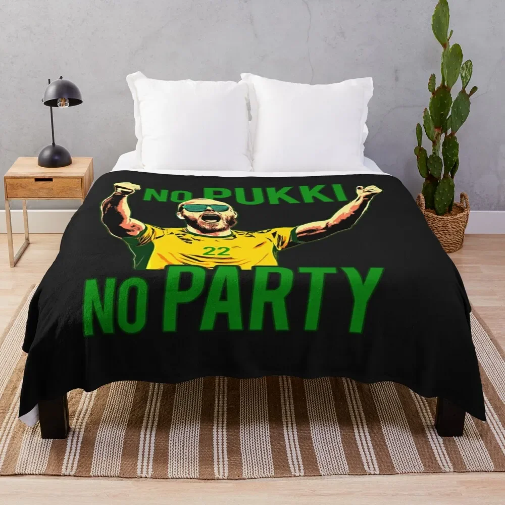 

No Pukki No Party Throw Blanket Multi-Purpose Hair Decorative Sofa heavy to sleep Blankets