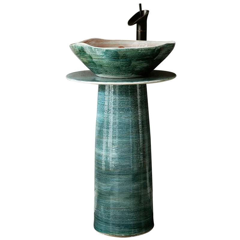 

Column type washbasin simple wash basin vertical basin integrated household column type simple