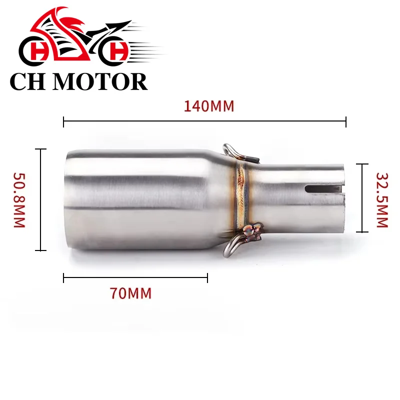 

Выхлопная труба мотоцикла, среднее звено, глушитель, адаптер, секция регулировки трубки 51 мм для Piaggio Beverly 300L X10 MP3 125 250 300 250LT