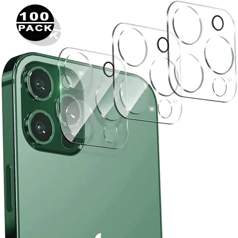 100pcs Wholesale 9H anti scratch camera lens film for iphone 16 15 14 pro max retail package mobile phone lens protector glass