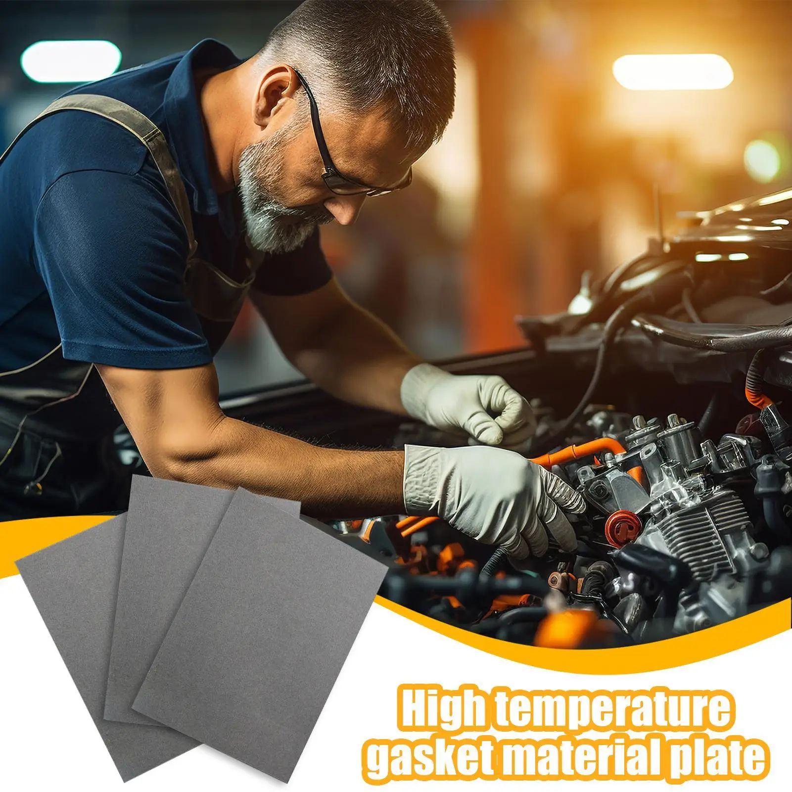 Lámina de Material para Juntas de Alta Temperatura; Juntas de Alta Temperatura Aptas para Reparación de Sellos de Tanques de Combustible de Automóviles; Juntas de Escape