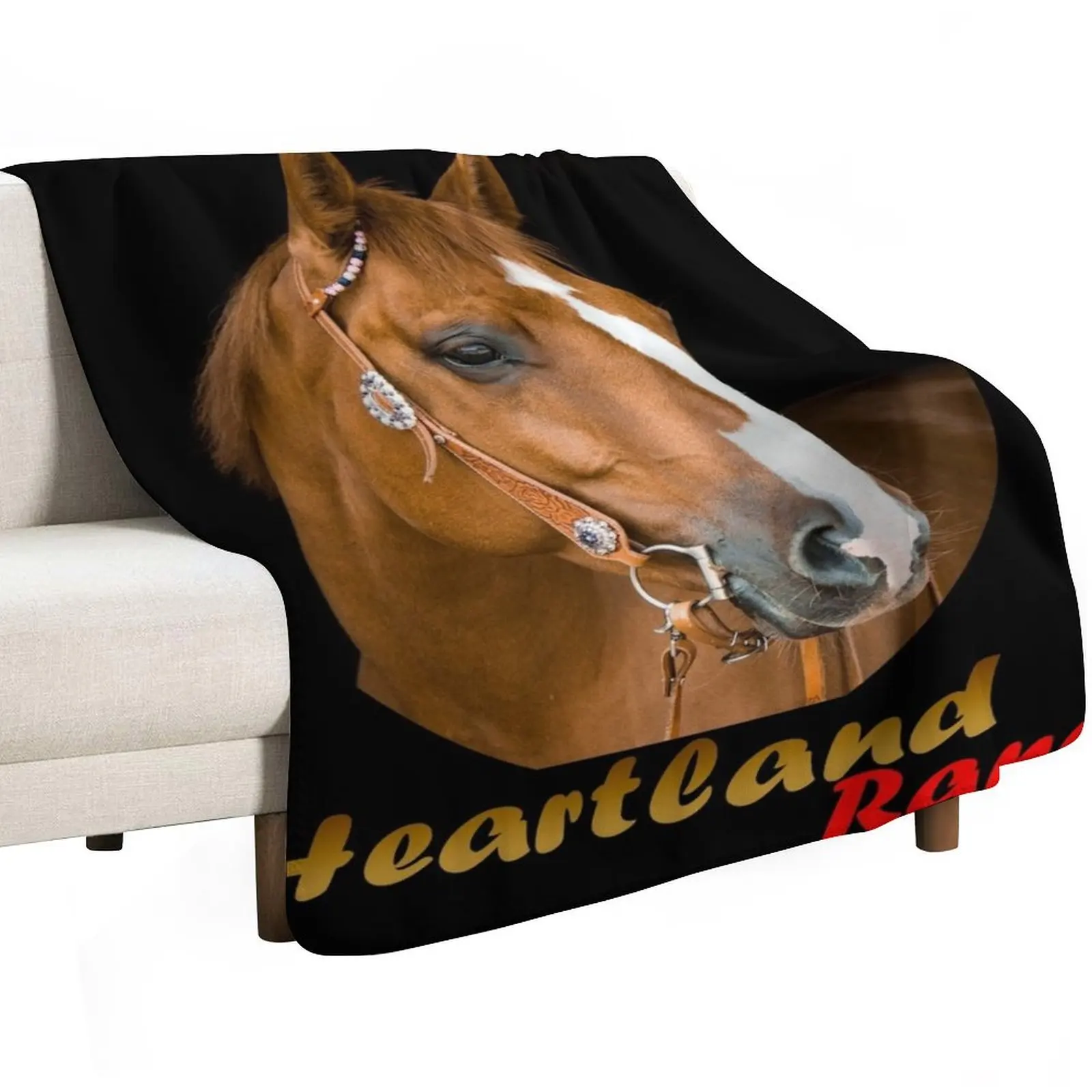 Heartland Ranch Throw Blanket Nap for sofa Decorative Sofas Summer Beddings Travel valentine gift ideas Blankets