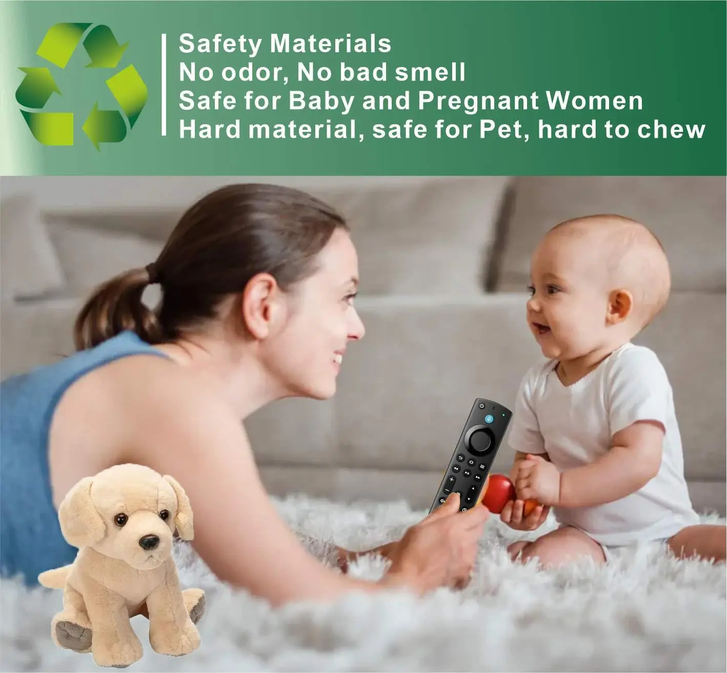 جهاز تحكم عن بعد صوتي بديل لـ Insignia، Toshiba، AMZ 2&4-Series، Omni، Pioneer، TCL، Hisense Smart TVs، لأجهزة البث