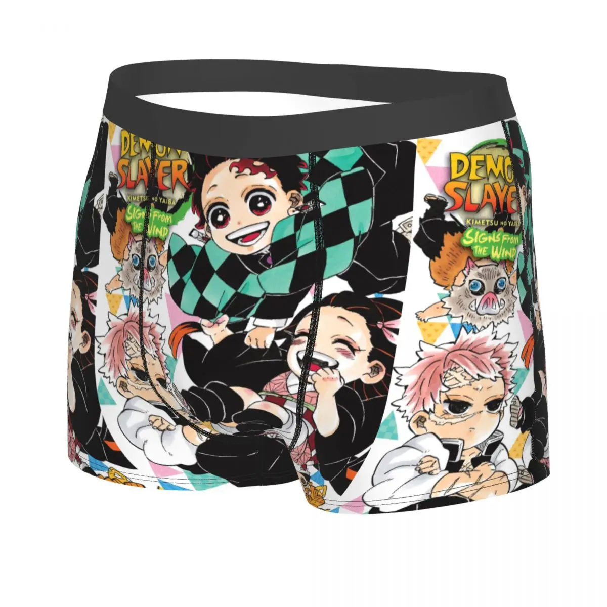 Kimetsu No Yaiba Demon Slayer Man's Boxer Briefs Underwear Highly Breathable High Quality Birthday Gifts