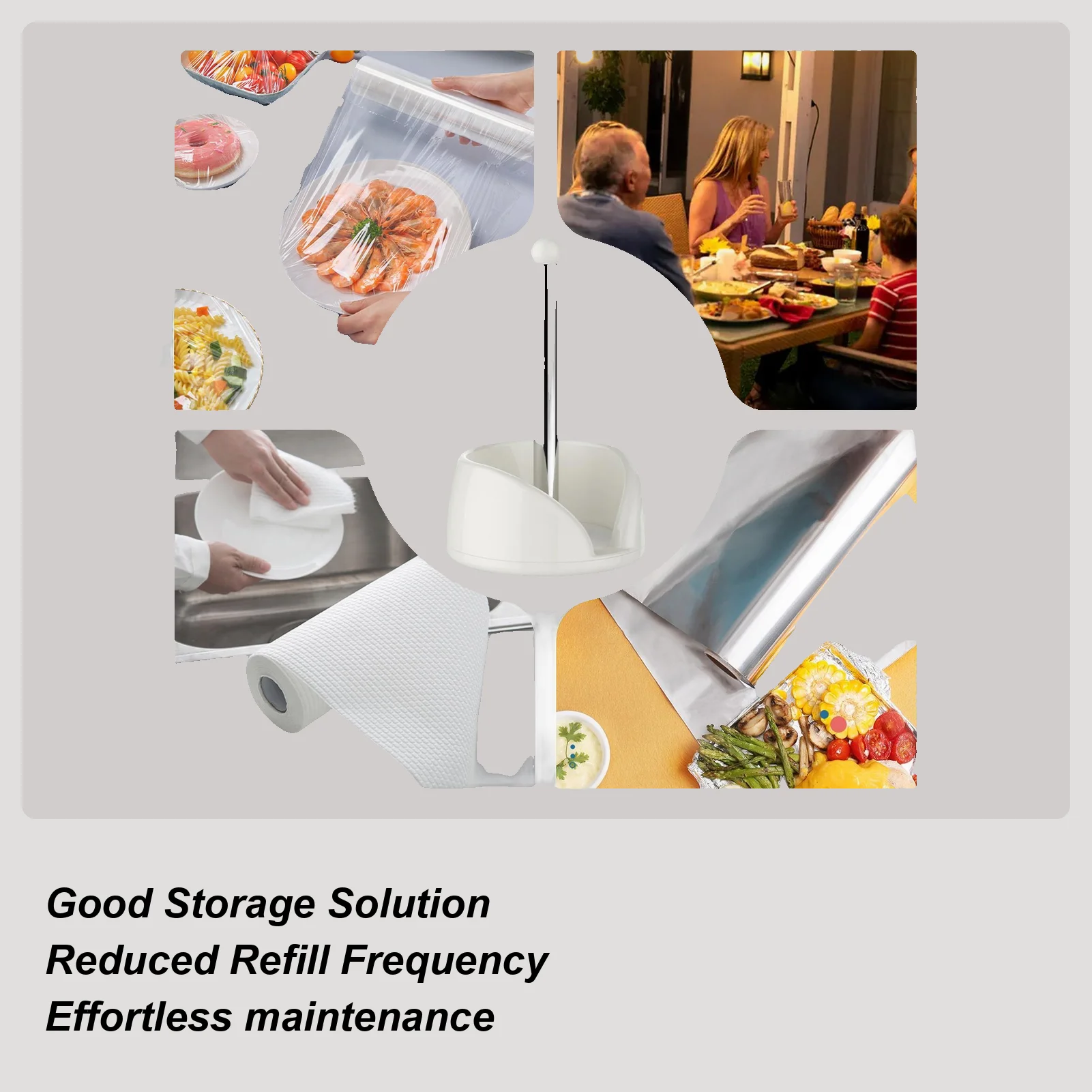 

Paper Towel Holder For Kitchen Multi-functional Stainless Steel Rotating Home Supplies Kitchen Towel Holder For Home Apartment