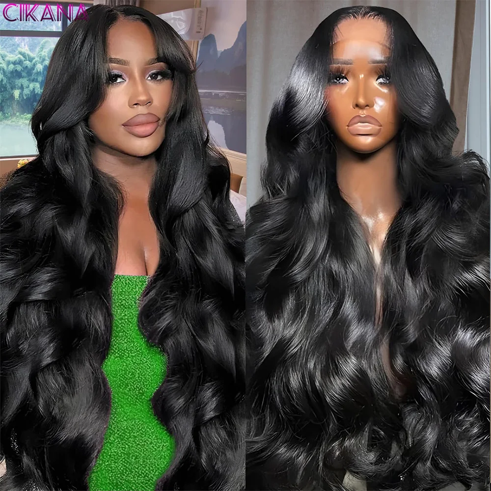 13x4 13x6 Pre Plucked Body Wave 30 32 Inch HD Transparent Lace Frontal Wig Human Hair 180 Density Brazilian Lace Front Wig Women